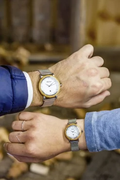 Herrenuhr mit Mesharmband