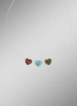 Herz-Anhänger mit Bernstein