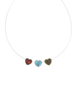 Herz-Anhänger mit Bernstein