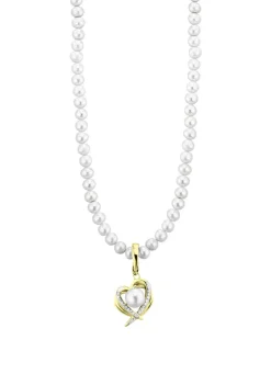 Herz-Anhänger mit Perlenkette