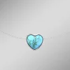 Herz-Anhänger mit Türkis