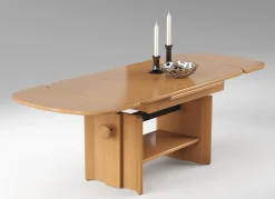 Höhenverstell- und ausziehbarer Couchtisch