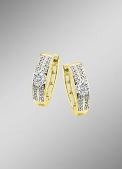 Hochwertige Creolen mit Brillanten und Diamanten