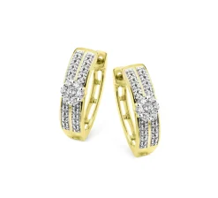 Hochwertige Creolen mit Brillanten und Diamanten