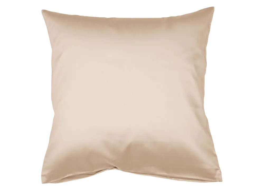 Hochwertige Mako-Satin-Kissenbezüge mit Reißverschluss