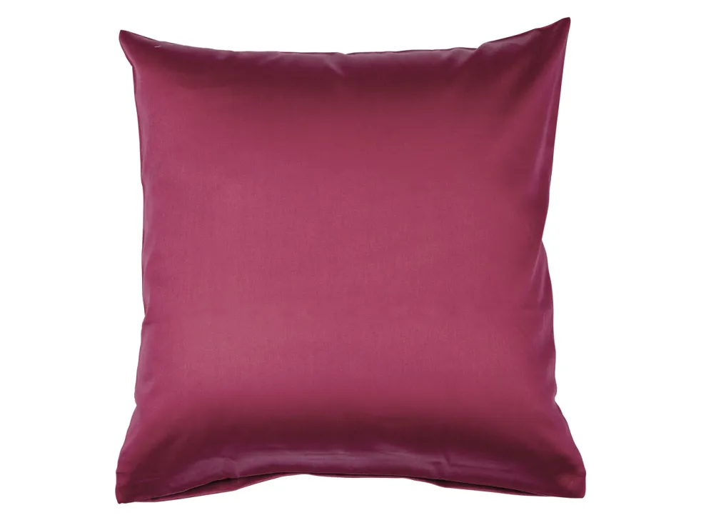 Hochwertige Mako-Satin-Kissenbezüge mit Reißverschluss