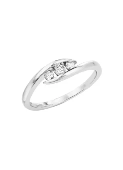 Hochwertiger Damenring mit 3 Brillanten