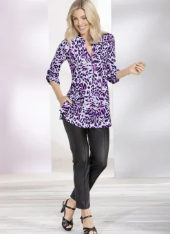 Hose aus softem Nappaleder-Imitat