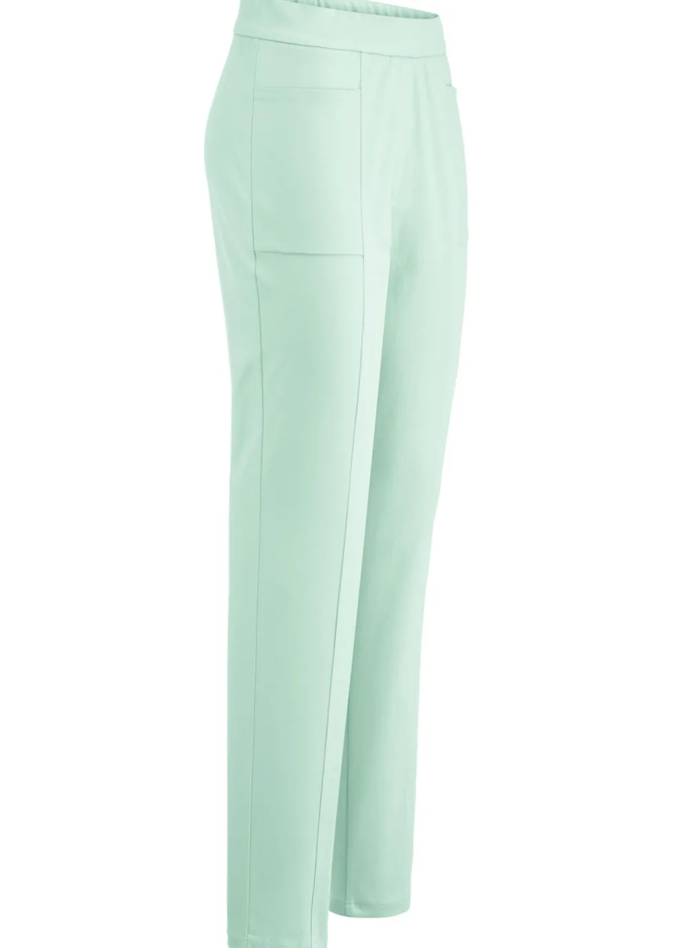 Hose mit abgesteppten Teilungsnähten