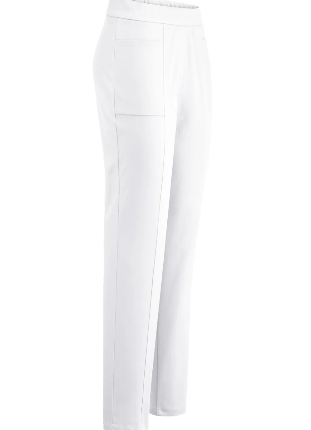 Hose mit abgesteppten Teilungsnähten