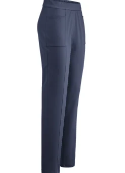 Hose mit abgesteppten Teilungsnähten