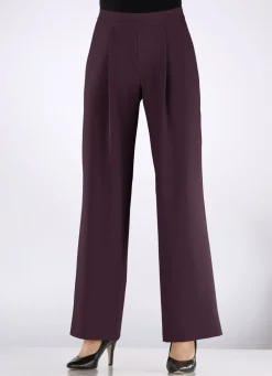 Hose mit Bundfalten in modischer Weite