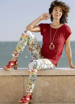 Hose mit farbbrillantem Druck