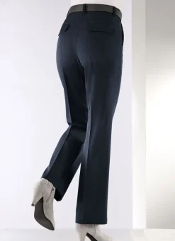 Hose mit rückwärtigen Dehnbundeinsätzen