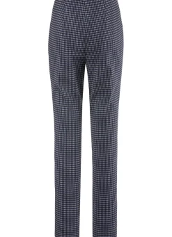 Hose mit trendiger Hahnentritt-Dessinerung