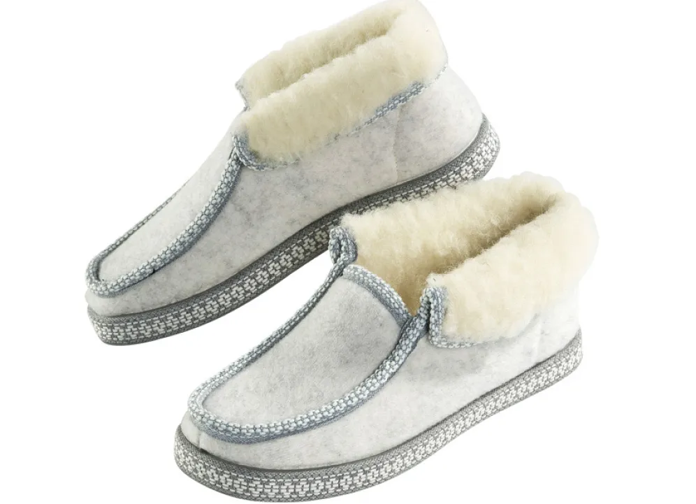 Hütten-Hausschuh mit Anti-Rutsch-Gummi-Laufsohle