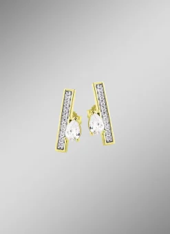 Interessante Ohrstecker mit Zirkonia