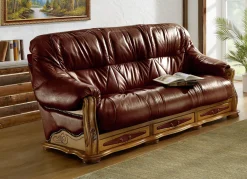 Italienische Polstermöbel mit Bezug aus echtem Leder