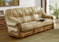 Italienische Polstermöbel mit Bezug aus echtem Leder