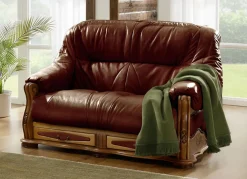 Italienische Polstermöbel mit Bezug aus echtem Leder