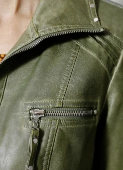 Jacke aus Lederimitat