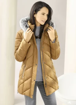 Jacke mit abnehmbarem Kunstpelz-Besatz