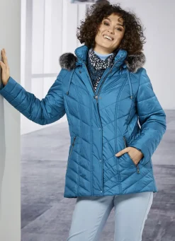 Jacke mit abnehmbarer Kapuze