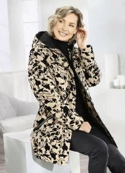 Jacke mit dekorativem Dessin