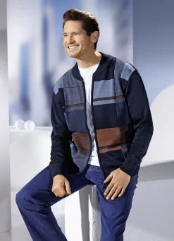 Jacke mit durchgehendem Reißverschluss in 2 Farben