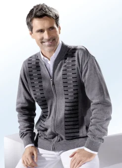 Jacke mit durchgehendem Reißverschluss in 2 Farben