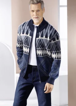 Jacke mit Jacquarddessin