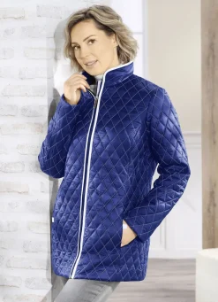 Jacke mit Rautenstepp