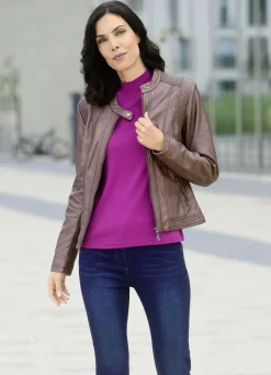 Jacke mit Reißverschlussleiste