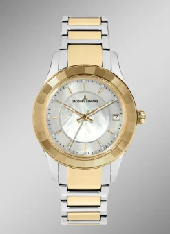 Jacques Lemans Quartz-Damenuhr - Eleganz in Bicolor