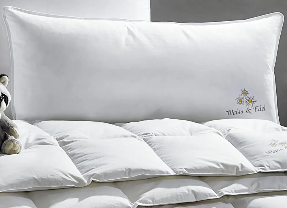 4-Jahreszeiten-Kissen Weiss & Edel von OBB, hergestellt in Deutschland