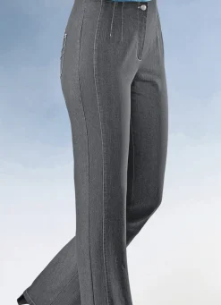 Jeans mit angeschnittenem Bund