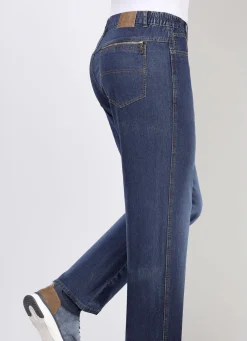 Jeans mit Dehnbundeinsätzen in 3 Farben