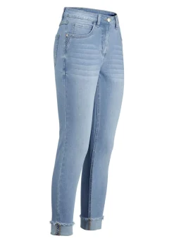 Jeans mit funkelndem Glitzersteinchenbesatz