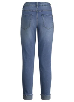 Jeans mit funkelndem Glitzersteinchenbesatz