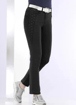 Jeans mit schöner Stickerei