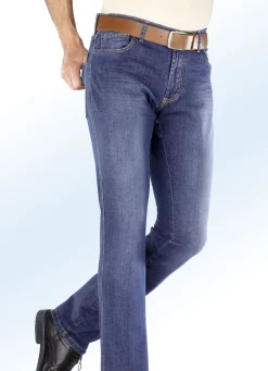 Jeans von "Francesco Botti" mit Dehnbund in 3 Farben