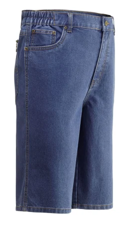 Jeans-Bermudas mit Dehnbundeinsätzen in 3 Farben