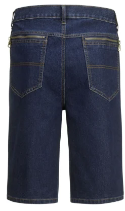 Jeans-Bermudas mit Dehnbundeinsätzen in 3 Farben