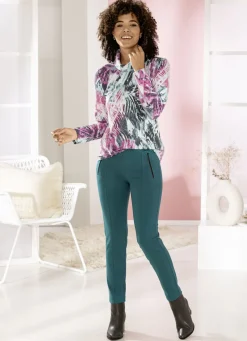 Jerseyhose mit Reißverschluss-Taschen