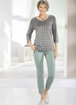 Jerseyhose mit Reißverschluss-Taschen