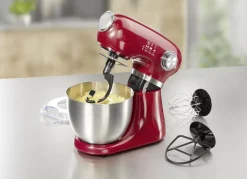 Küchenmaschine im Vintage-Design inkl. Silikon-Backmatte