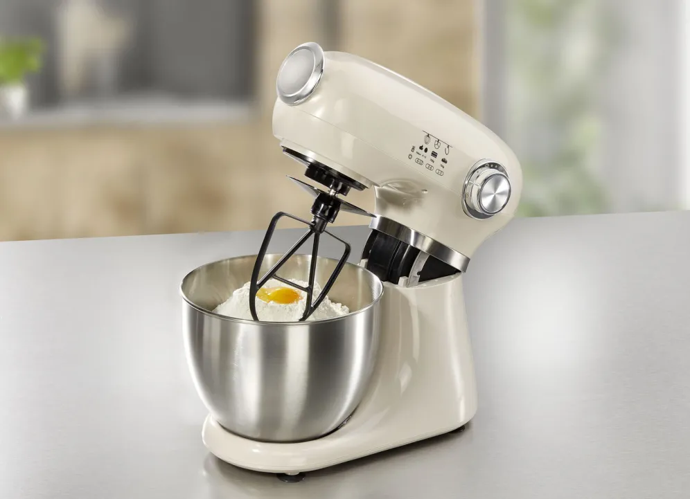 Küchenmaschine im Vintage-Design inkl. Silikon-Backmatte