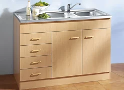 Küchenmöbel mit melaminharzbeschichteter Oberfläche