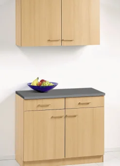 Küchenmöbel mit melaminharzbeschichteter Oberfläche