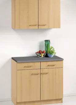 Küchenmöbel mit melaminharzbeschichteter Oberfläche